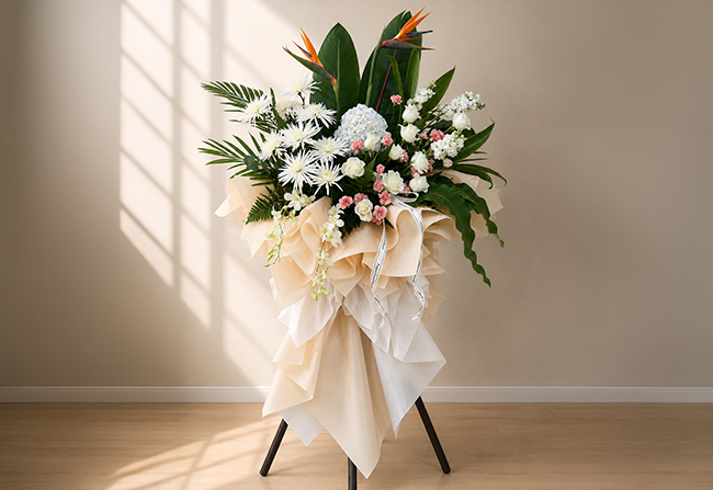 479 - Condolence Floral with Stand
